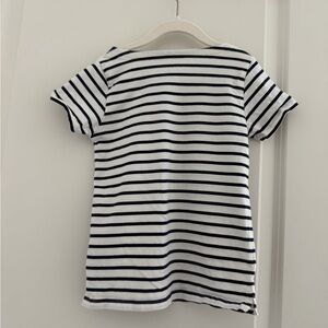Mini Boden Navy and White Striped Tee